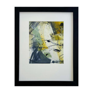 Comets acrylic paint and ink